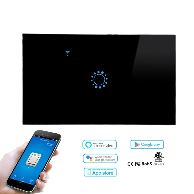 Ewelink smart switch US WiFi touch remote control compatible with Alexa and Google IFTTT support for home automation |