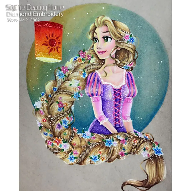 SOPHIE BEAUTY Новинка DIY Алмазная картина вышивка крестиком ручной работы вышивка мультфильм принцесса домашнее искусство шитье Рукоделие мозаика набор