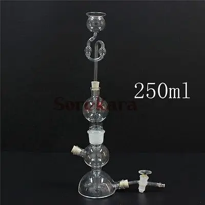 

Kipps Apparatus Glass 250ml Lab Equipment Glassware Gas Reaction Lab Use