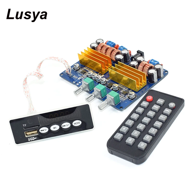 TPA3116 в сборе 100 W+ 50 W+ 50 W карты памяти USB FM AUX сабвуфер доска 2,1 bluetooth усилитель доска