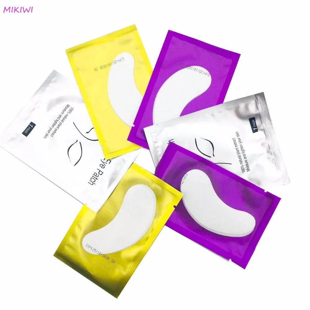 MIKIWI 50 пар/упак. под накладки для глаз патчи гелевые наращивания ресниц