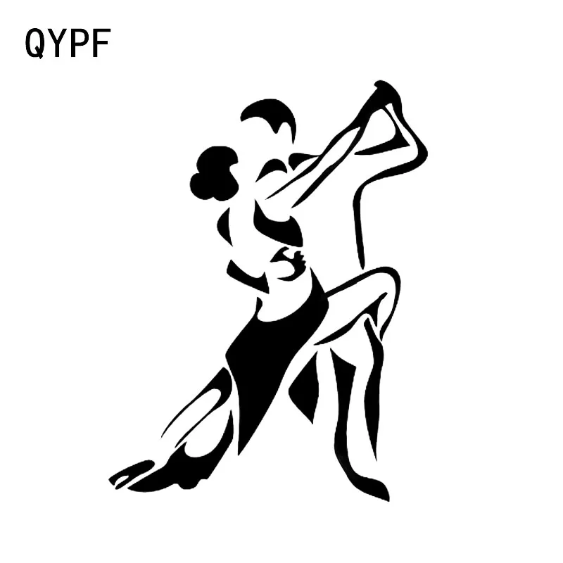 

QYPF 11.1*14.7 Interesting Dancing Fitness Decor Car Sticker Silhouette Accessories Vinyl C16-2070
