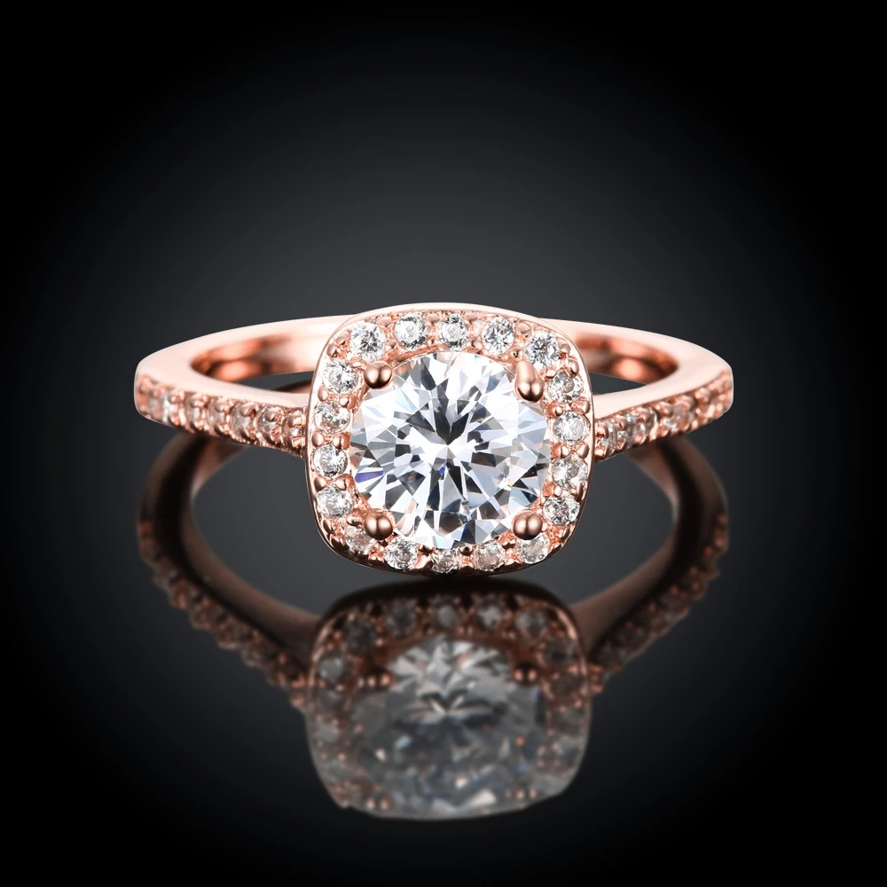 Обручальные кольца золотого цвета для женщин квадратные украшения Bague Bijoux Femme