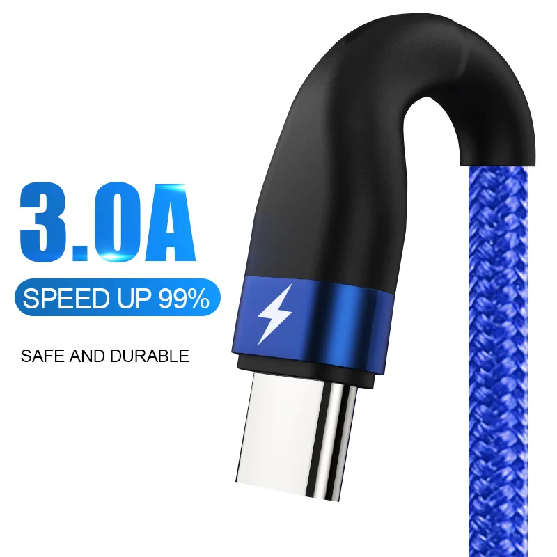 ZNP usb type-C кабель для samsung S10 S9 S8 A50 Xiaomi Redmi Note 7 Быстрая зарядка USB-C зарядное устройство для мобильного телефона USBC type-C кабель