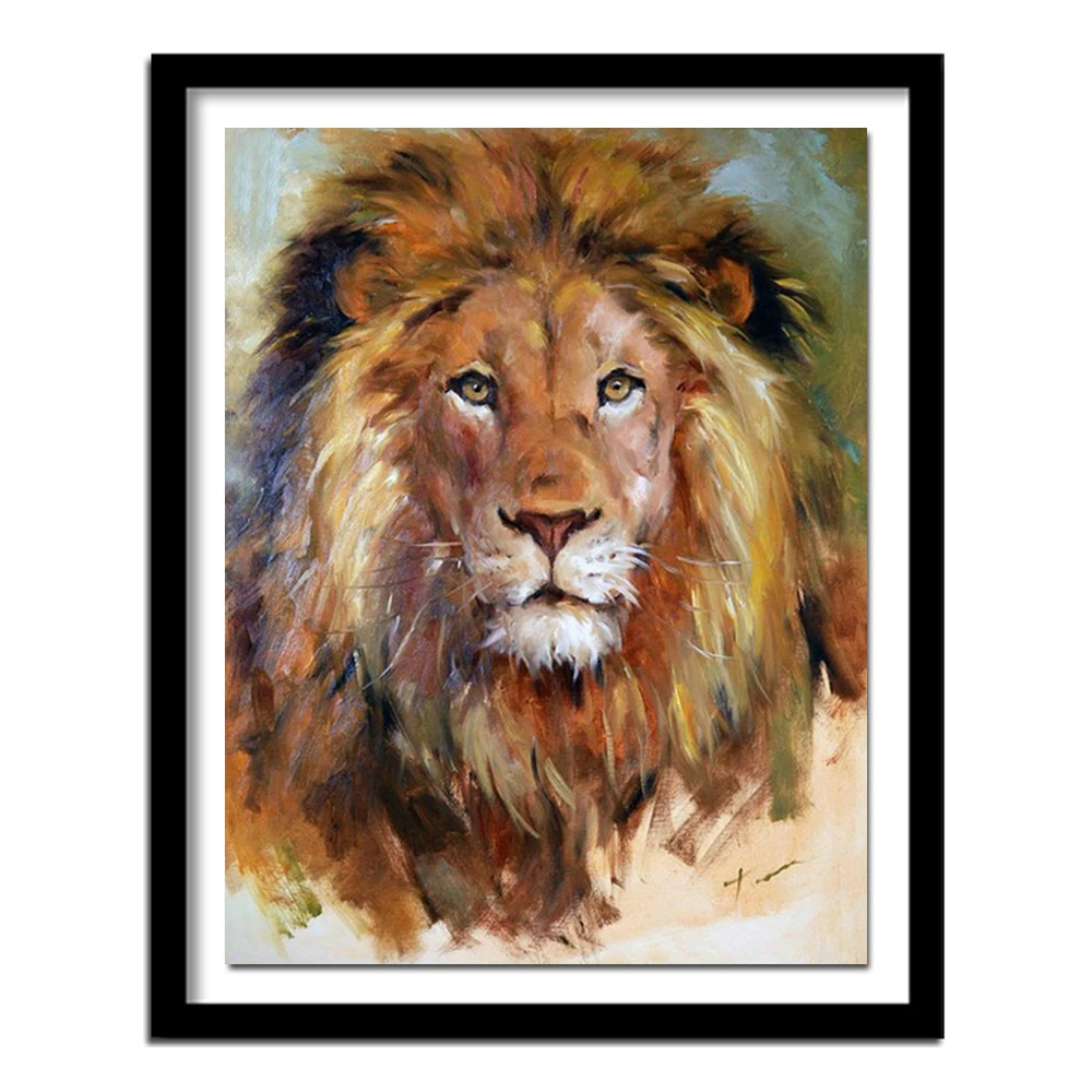 3d Природа Пейзаж мазайка вышивка бисером полная дрель Алмазная картина Льва