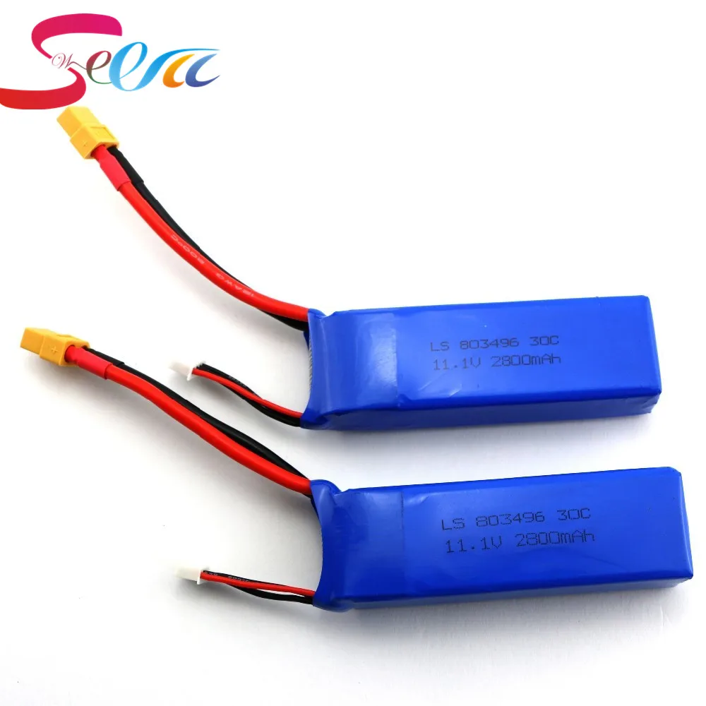 2 шт. 11.1 В 2800 мАч 3 S Батарея для WLtoys V303 XK X350 Cheerson cx-20 CX20 rc горючего гул запасных