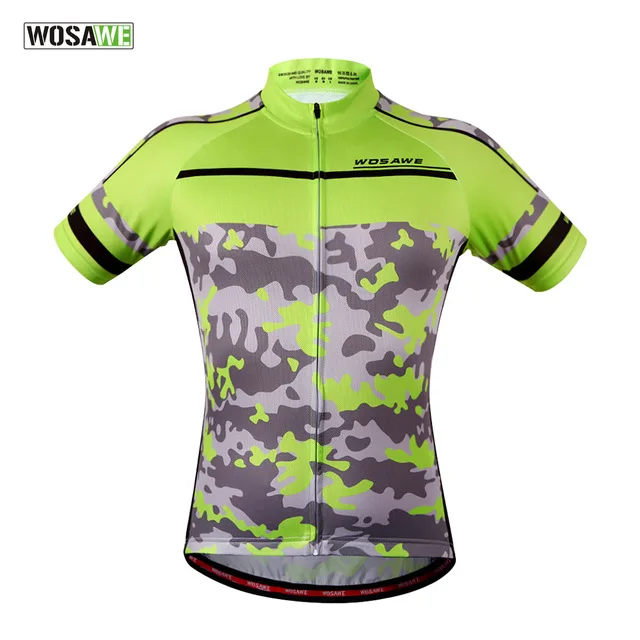 WOSAWE Мужские велосипедные майки-короткие майки Camisa Ciclismo Preto e Branco камуфляжная