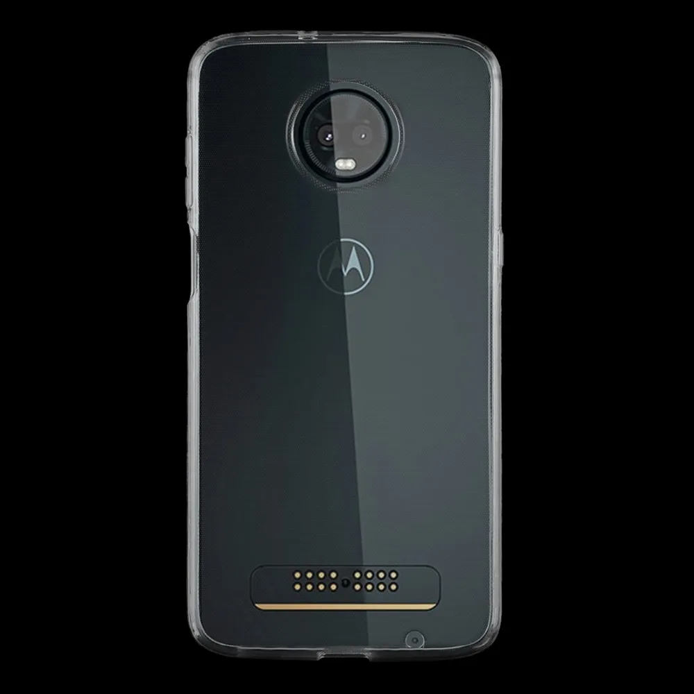 For Motorola Moto Z3 Play Phone Transparent TPU Case for 6.0inch Smartphone Protective Back Cover |