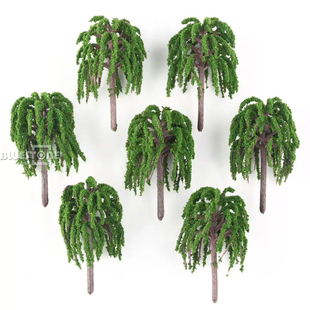 25 моделей ивовых деревьев рельсов сада парка реки дороги пейзаж 1:100 Новинка|model