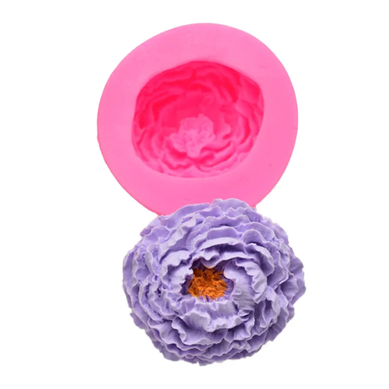 В форме розы Силиконовые формы 3D мыло свечи торт украшения форма для полимерной