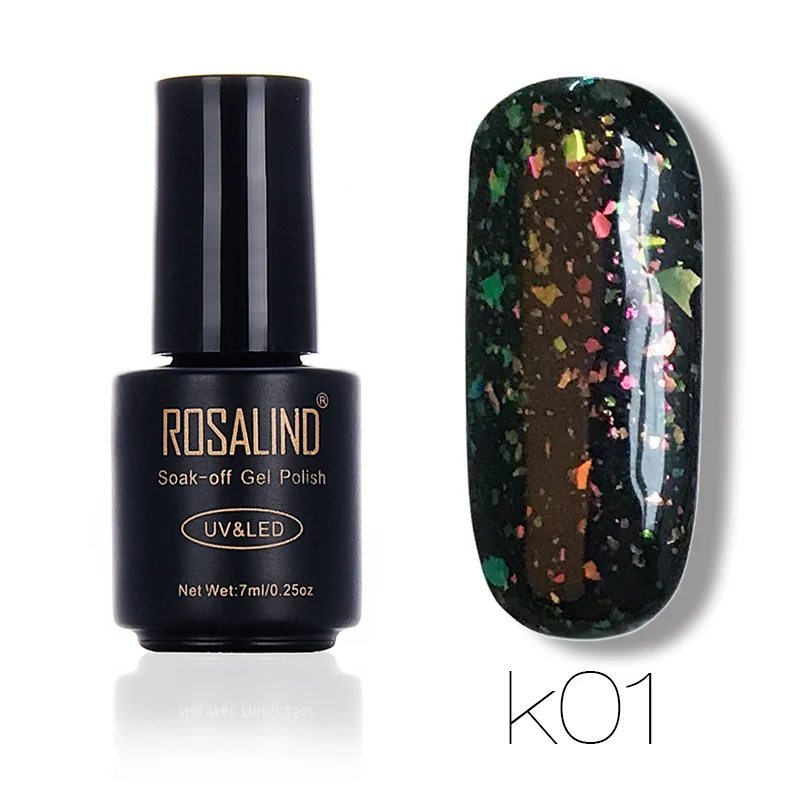 K01 Rosalind гель 1S Блестящий galaxy гель для ногтей 7 мл Праймер стойкий лак для ногтей замачиваемый УФ светодиодный лак высокого качества гель-лаки - Цвет: K01