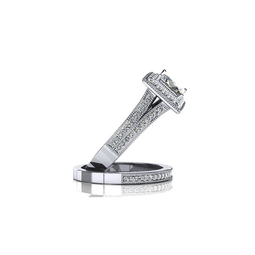 Женский винтажный набор колец COLORFISH 1 карат кольцо принцессы из стерлингового