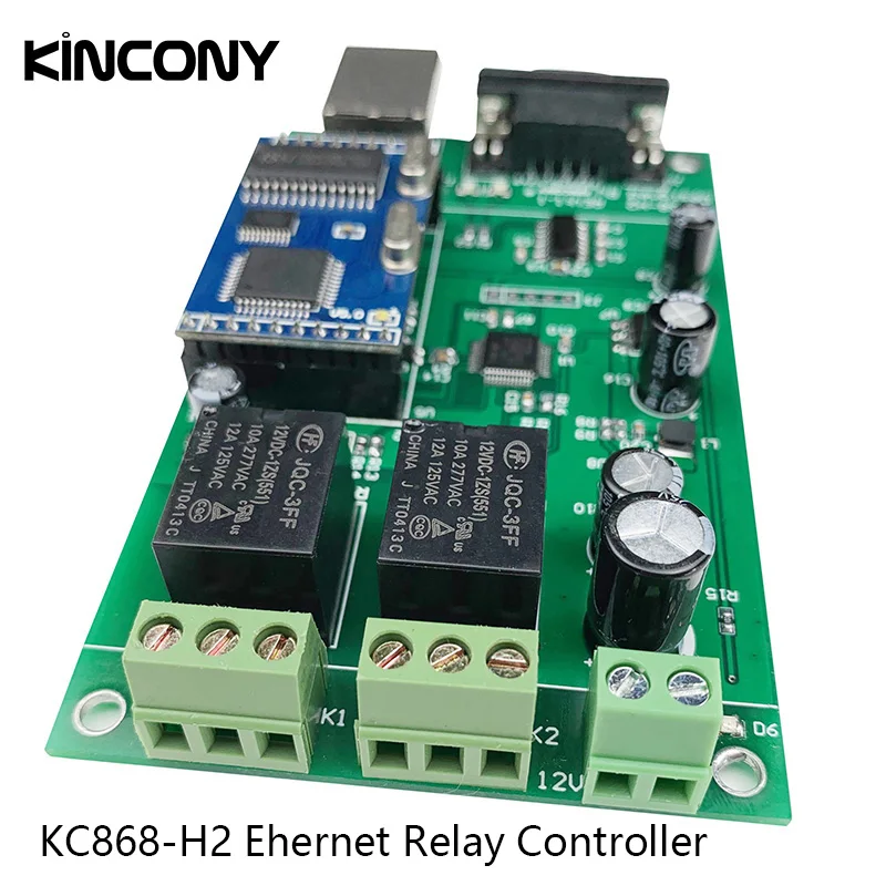 Kincony 2 канала DIY релейный переключатель модуль автоматизации умного дома пульт дистанционного управления Ethernet Domotica Smarthome APP system