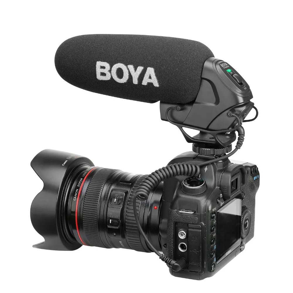 BOYA BY-BM3030 суперкардиоидный микрофон для камеры с 3 5 мм входом универсальных