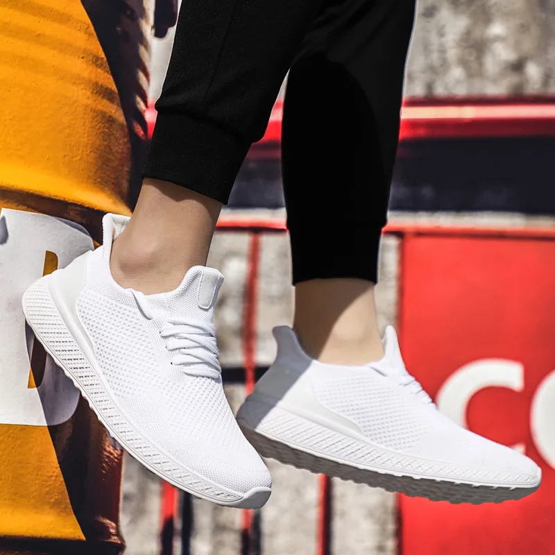 Men's Running Shoes Jogging Sports Ultra Light Weight Outdoor Fitness Summer Breathable Training Comfortable Male Sneaker | Обувь