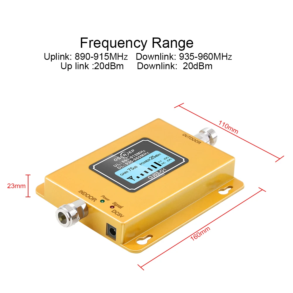 Экономичный ЖК-дисплей 2g/3g GSM 900 МГц повторитель сигнала GSM сигнал 20dbm ЖК-дисплей сотовый телефон не включает антенну