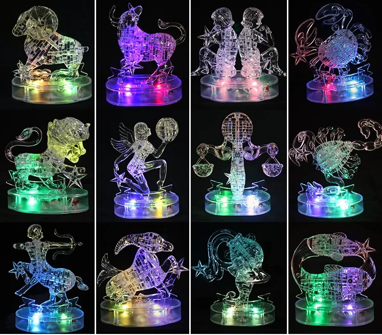 Головоломка Kidpower счастливого времени 3D гороскоп Стрелец Скорпион игра