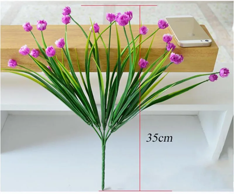 Flone Artificial Plastic Fake Flowers 35cm Small Flower Bouquet Tulip Home Living room Warm Decoration Garden | Дом и сад