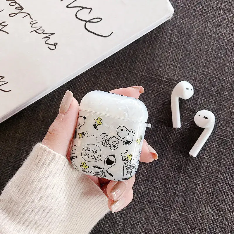 Золотой Чехол для наушников с Bluetooth для Airpods 2, милый защитный чехол, мягкий, роскошный, из ТПУ, аксессуары для airpods, чехол с рисунком - Цвет: Золотой