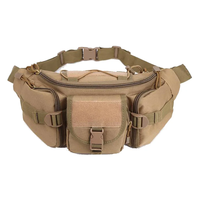 Tan Тактическая поясная Сумка Molle, военная поясная сумка, сумка для бега, езды, путешествий, карманный, для спорта на открытом воздухе, кемпинга, туризма, охотничьих аксессуаров - Цвет: Tan