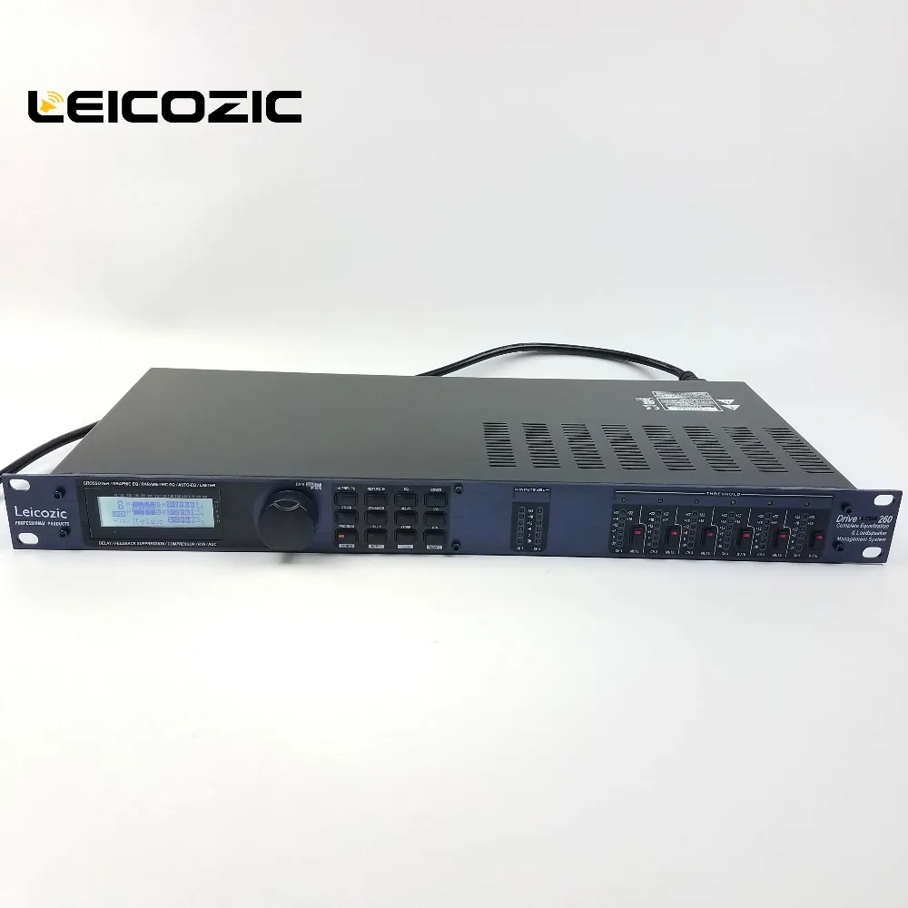Leicozic драйвер PA pa260 стойка 3in6out профессиональный аудио процессор громкоговоритель система управления pro сценический звуковой процессор 260