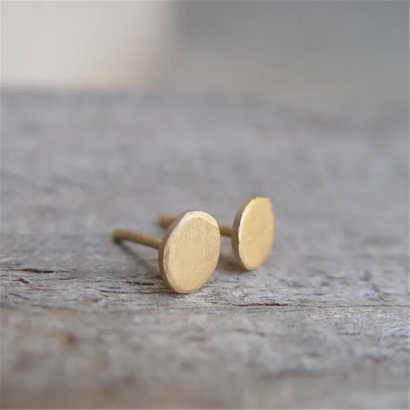 1 шт. маленькие серьги-гвоздики для ногтей простая Милая бижутерия модные круглые