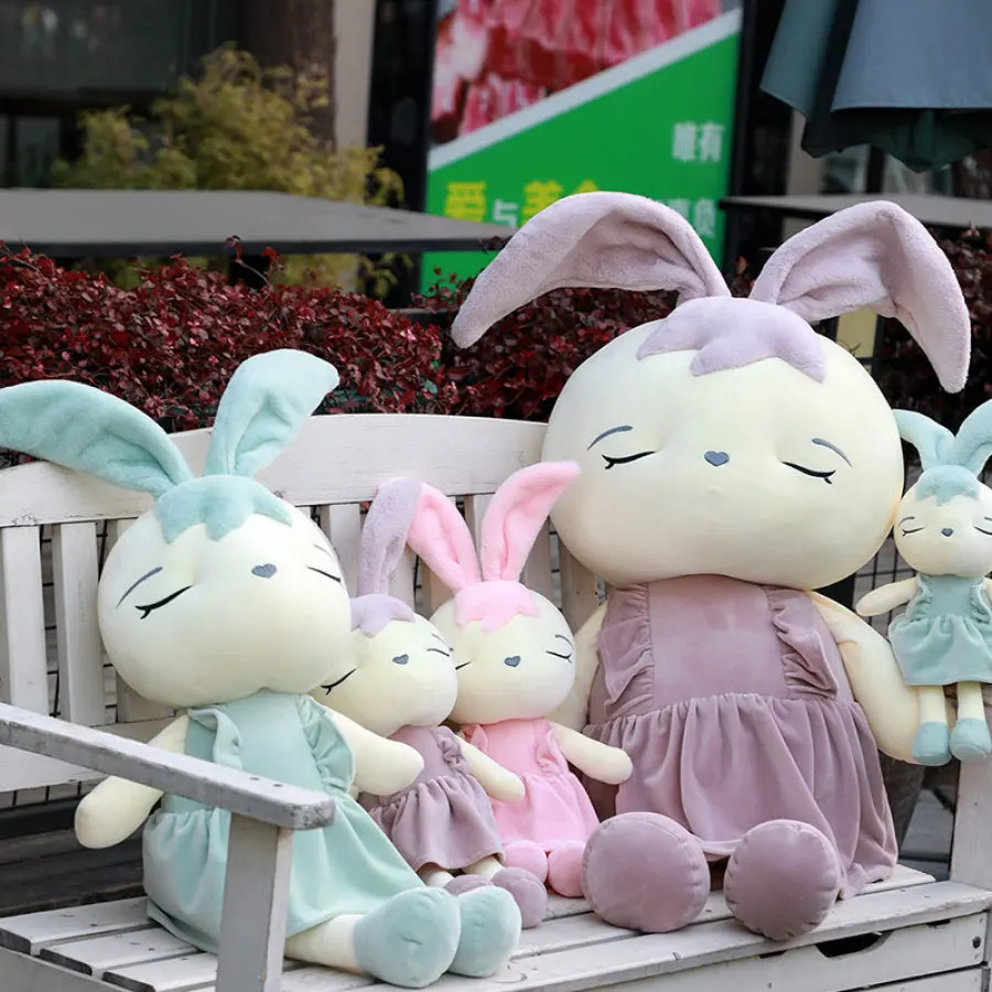 Cute wink skirt rabbit doll plush toy pillow to appease creative personality birthday gift | Игрушки и хобби