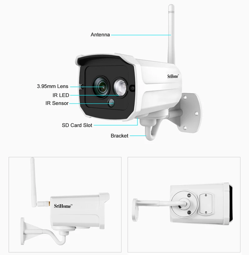 Sricam Открытый 4/9CH IP камера комплект водонепроницаемый HD 1080P видеонаблюдения CCTV ONVIF пуля Wifi камера Беспроводной NVR система безопасности