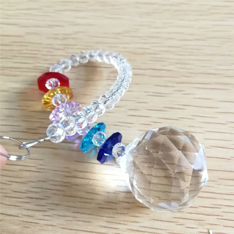 Акция 10 шт./лот 30 мм шарики из Прозрачной хрустальной призмы сделай сам подвесные