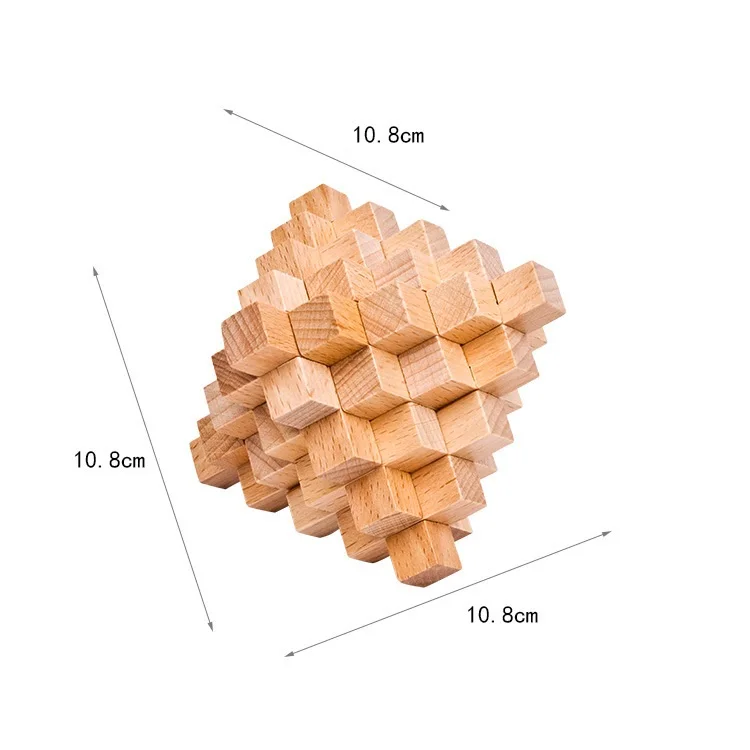 Z cube Классический 3D Деревянный пазл замок игрушки кубик игра Конг Мин дизайн IQ