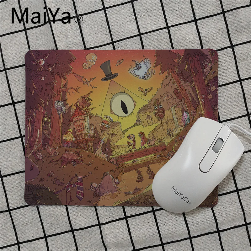 No Lock Edge18x22cm Maiya высокое качество Гравити Фолз ноутбук коврик для мыши Гладкий коврик для письма настольные компьютеры мат игровой коврик для мыши - Цвет: No Lock Edge18x22cm