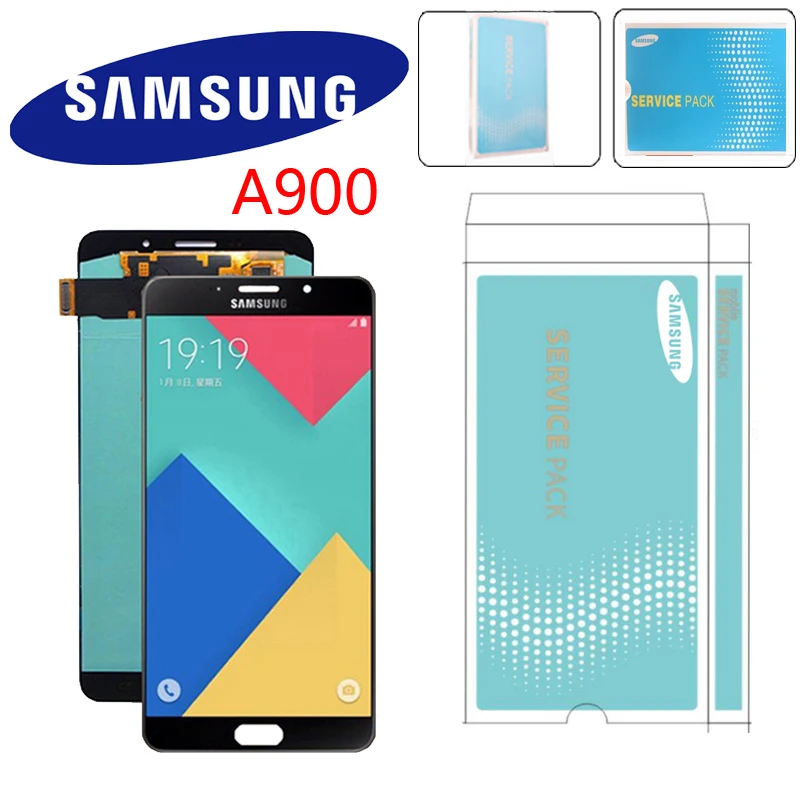 Оригинальный 6 0 &quotсупер AMOLED дисплей для SAMSUNG Galaxy A9 A9000 A900 A900F ЖК экран сенсорный