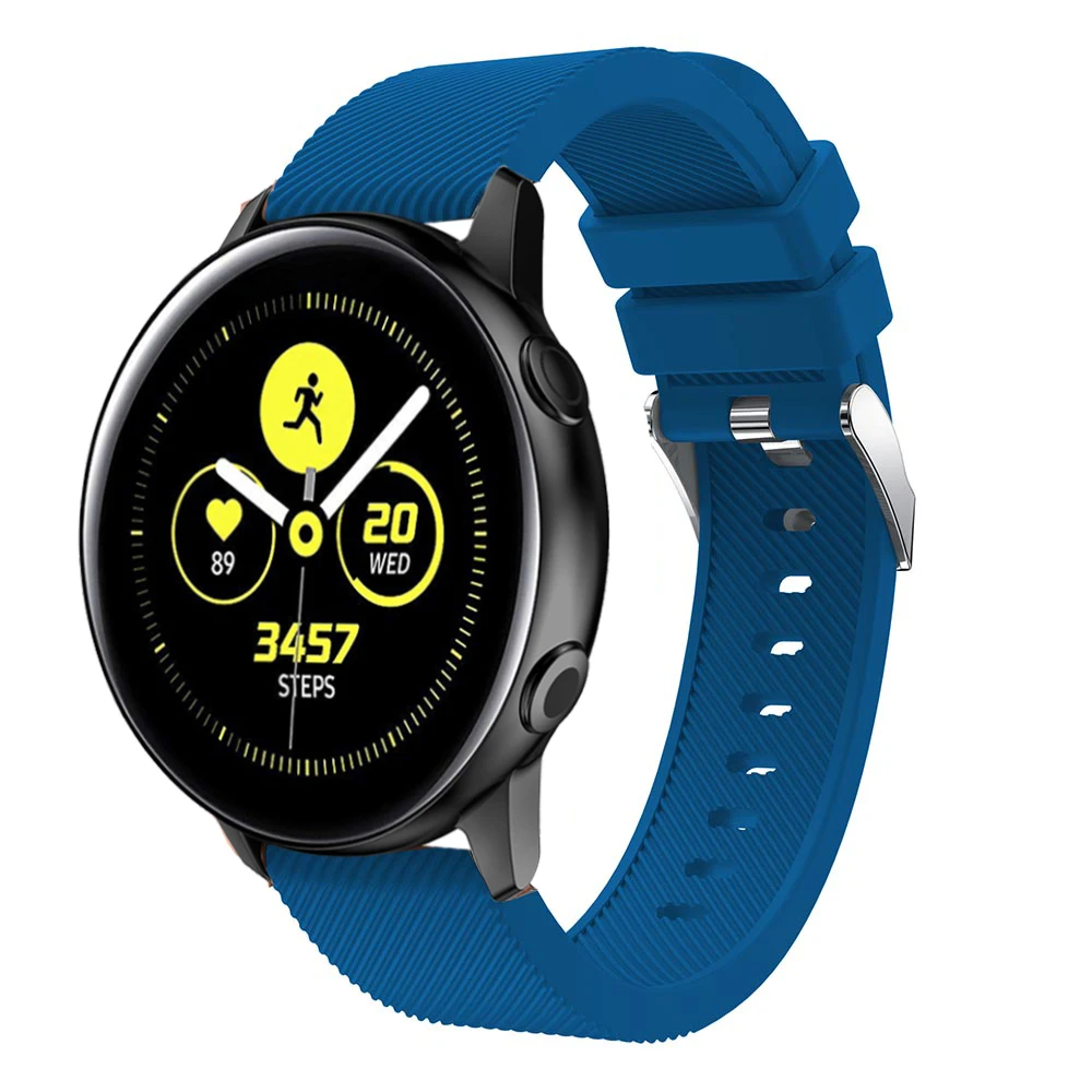 Силиконовый ремешок для часов Galaxy watch active сменный умных Samsung 42 мм Gear S2|Ремешки
