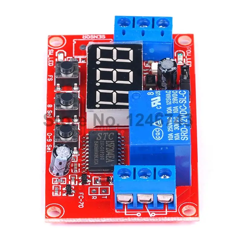 Цифровой многофункциональный релейный модуль с высоким/низким триггером 12