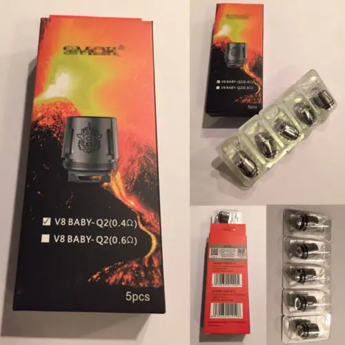 Дым для V8 BABY Q2 0.4ohm 5 шт катушка головка TFV8 Baby Beast Tank | США в наличии|Трубки и