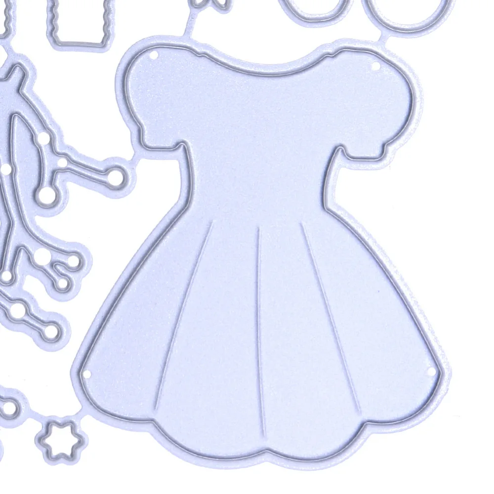 

Cute Princess Skirt Suit Metal Cutting Dies For DIY Scrapbooking Photo Album Paper Cards Decorative Crafts Embossing Die Cuts