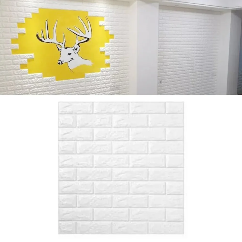 Самоклеющиеся 3D кирпичные обои водостойкие EVA пены домашний декор DIY Настенные