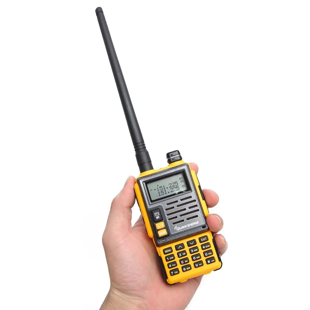 Портативная рация Quansheng Двухдиапазонная UHF VHF DTMF FM HF трансивер Диапазон действия 10