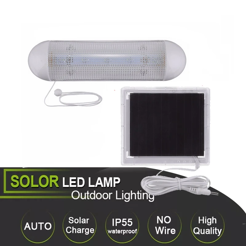 5 светодиодов Солнечный настенный светильник для наружной панели садовый путь