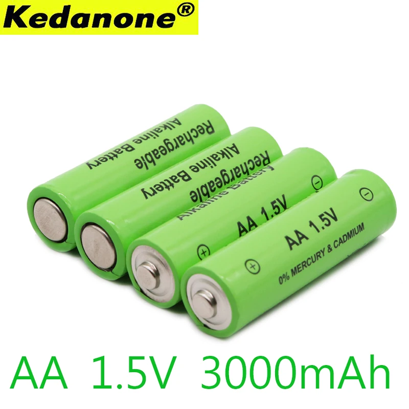 Kedanone 2019 AA батарея 4 8 шт 3000 1 5 V Quanlity аккумуляторная 3000mAh BTY Ni MH + зарядное