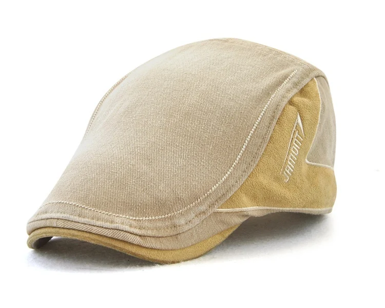 Jamont Мужская винтажная хлопковая кепка газетчика лето осень Duckbill козырек Cabbie Ivy Peaked cap для мальчика Boina Повседневная Плоский берет шляпа