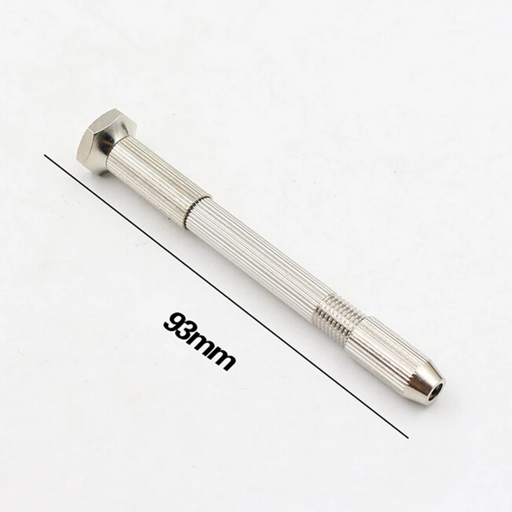 

High Quality Mini Micro Aluminum Hand Drill With Keyless Chuck +10pc Twist Drill Bit Woodworking Drilling Rotary Tools
