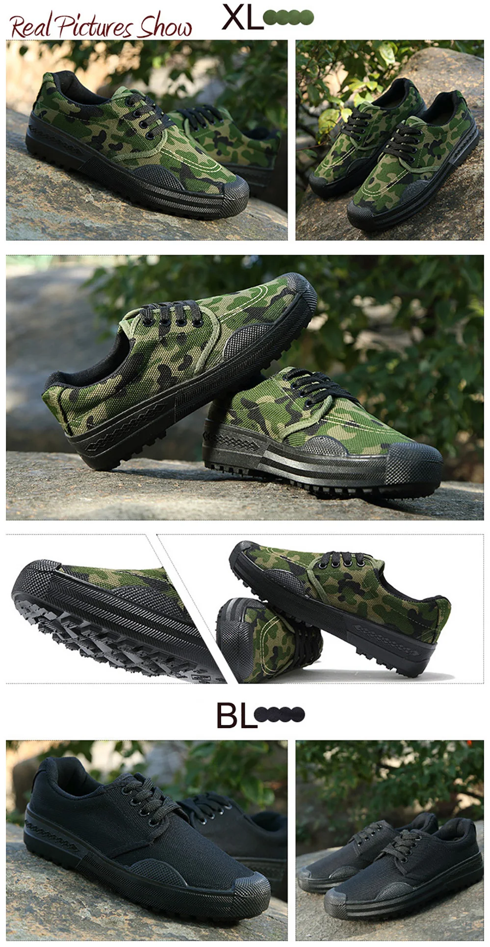 USHINE EU35-45 холщовые износостойкие наружная камуфляжная Военная тренировка Холдинг строительство Пешие кроссовки обувь для мужчин и женщин