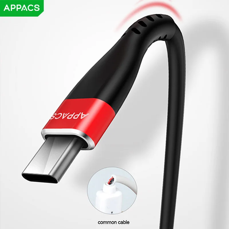 Кабель зарядный APPACS USB Type-C 1 2 м для Xiaomi 4C Nexus 5X/6P Huawei P9 | Мобильные телефоны и