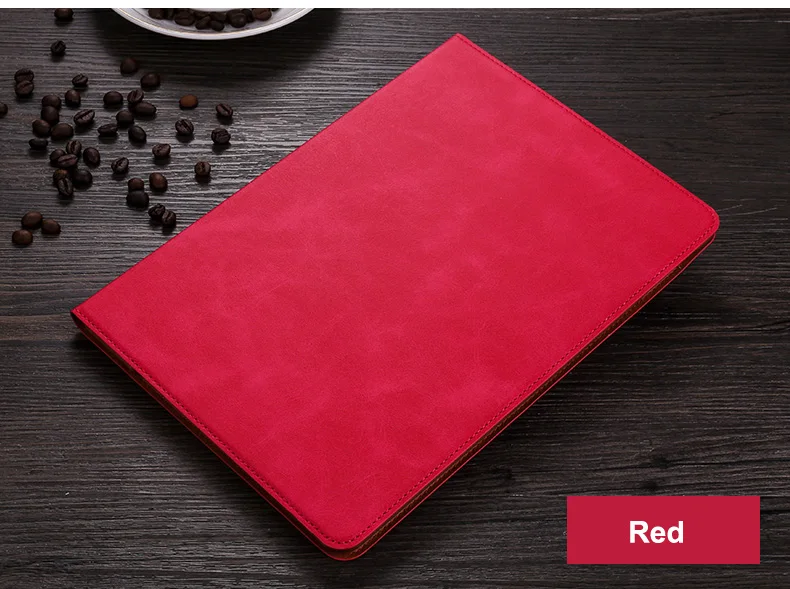 Red Откидной Чехол-книжка для планшета для iPad Air 2, тонкий чехол из искусственной кожи и мягкого ТПУ с подставкой для iPad Air 2 1 iPad 9,7, автоматический режим сна - Цвет: Red