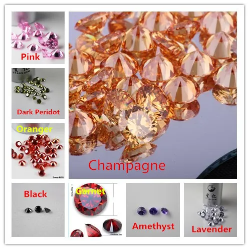 

MRHUANG Jewelry Supplies Cubic Zirconia MIX COLOR Round Zircon 6.0MM 200pcs/pack DIY Jewelry Findings Supplies Free Shipping