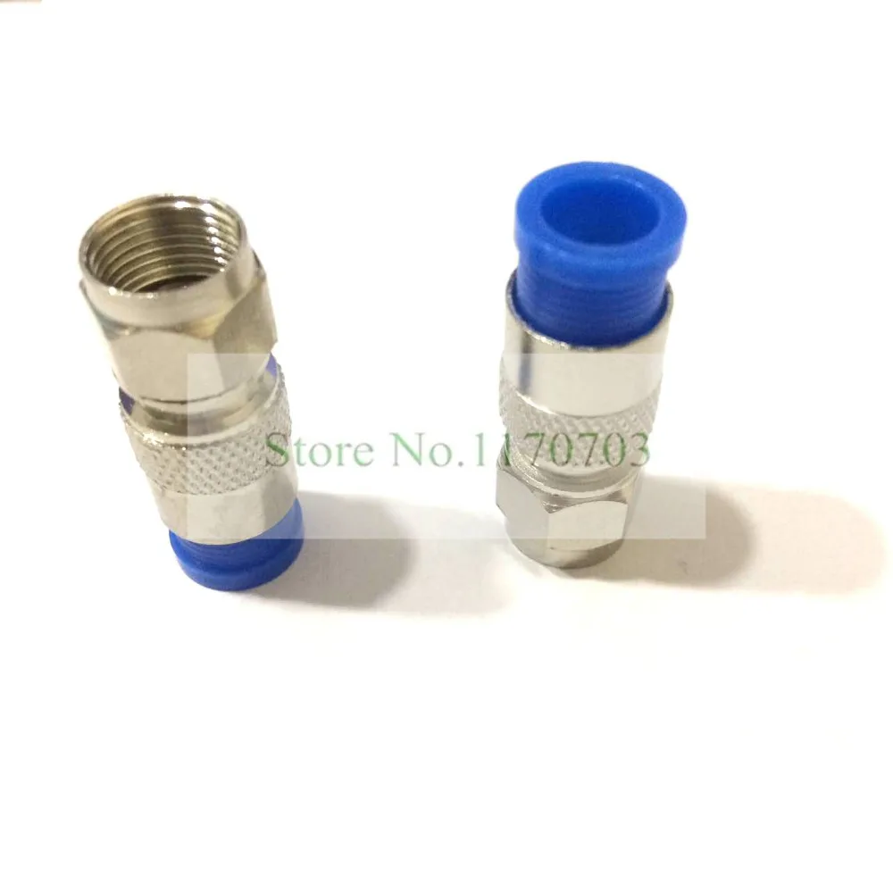 5 шт. Великобритании F RG6 сжатия разъемы Водонепроницаемый соединение