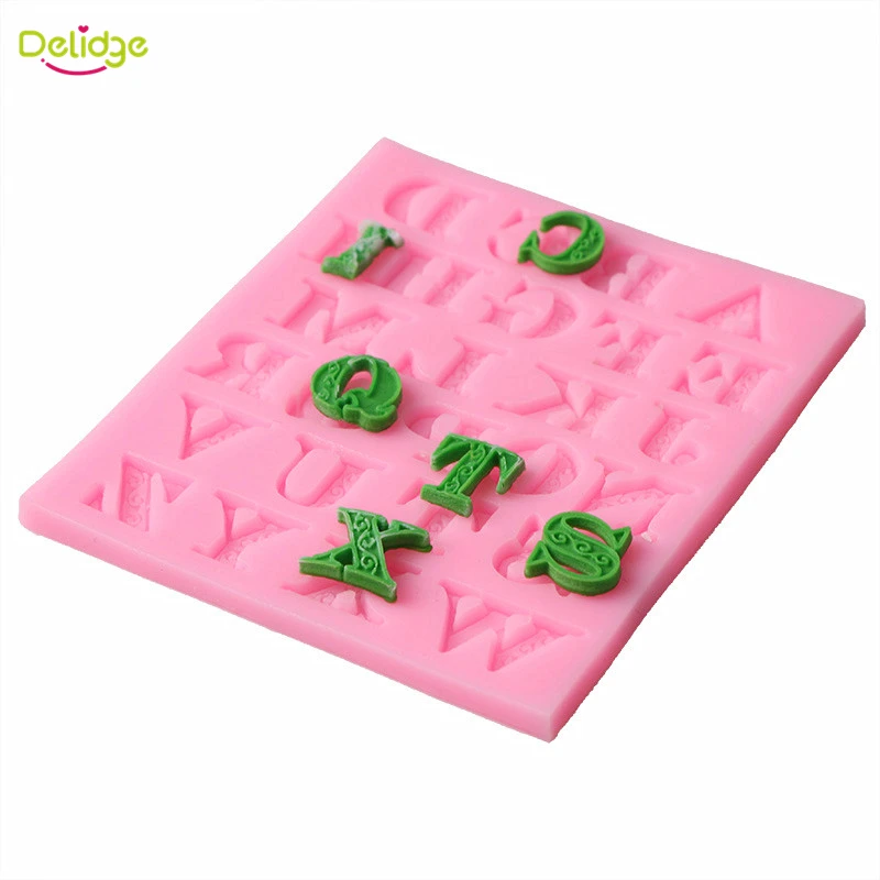 Delidge 1 шт. силиконовая форма для торта с буквами Английский алфавит помадки