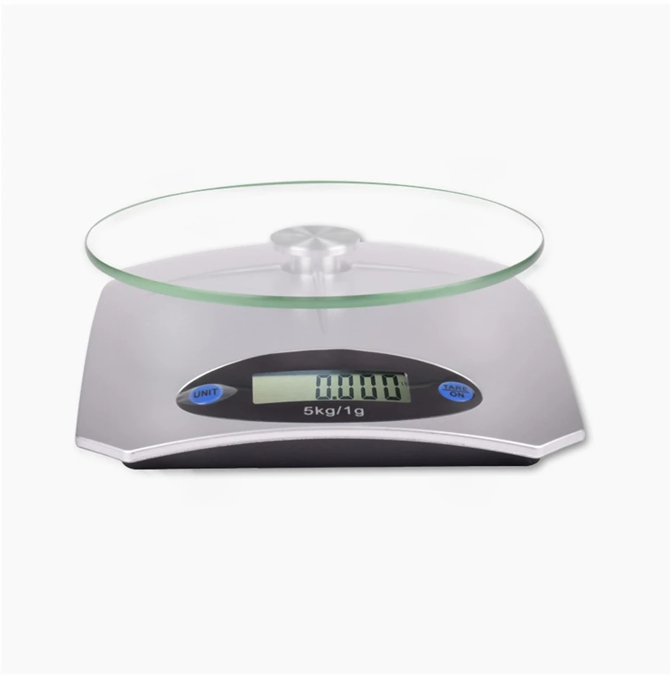 Весы кухонные с закаленным стеклом 5000 г/1 г 5 кг|Весы| |