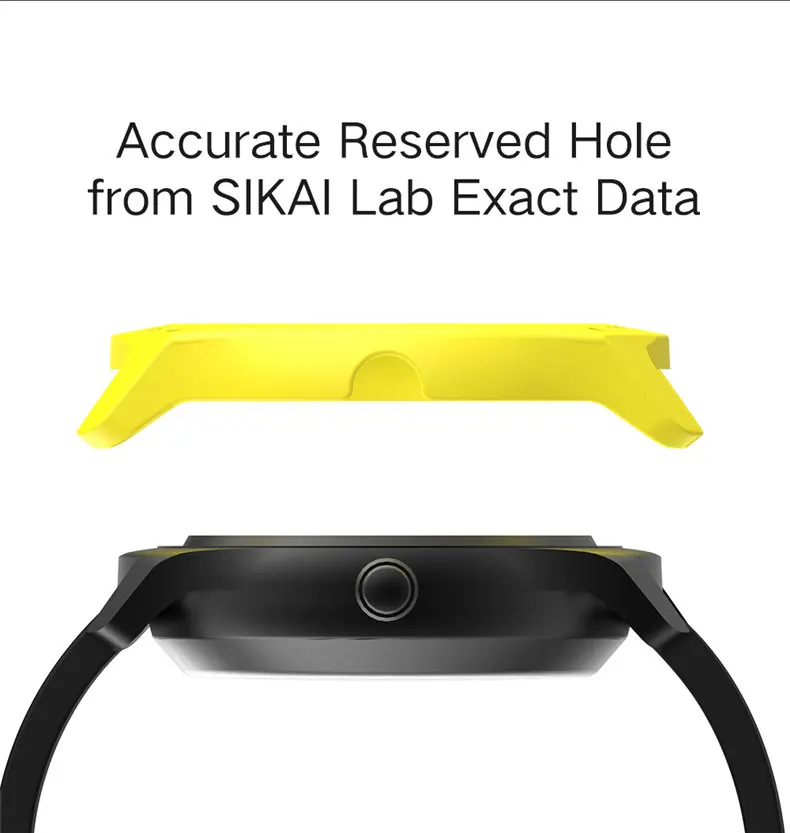 Для ticwatch 2 Чехол SIKAI Твердый защитный чехол Красочный легкий корпус ПК
